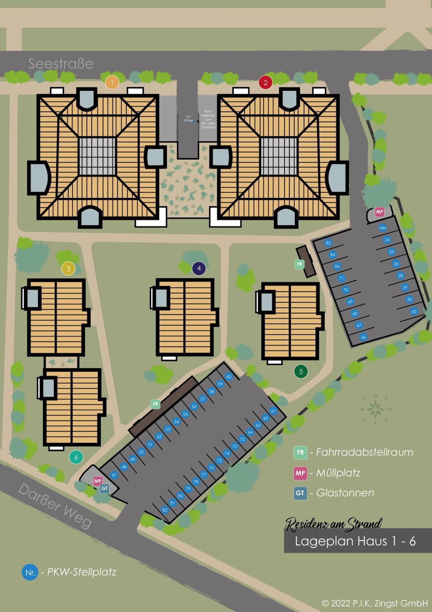 Residenz Am Strand Wohnung 3-54 Zingst Bagian luar foto
